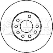 Key Parts KBD4436 - Гальмівний диск autocars.com.ua