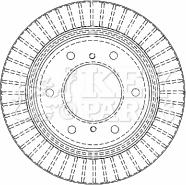 Key Parts KBD4480 - Гальмівний диск autocars.com.ua