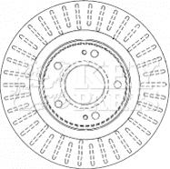 Key Parts KBD4481 - Гальмівний диск autocars.com.ua