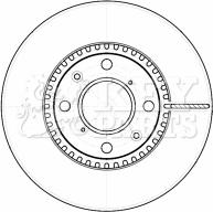 Key Parts KBD4537 - Гальмівний диск autocars.com.ua