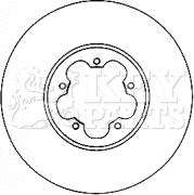 Key Parts KBD4563 - Гальмівний диск autocars.com.ua