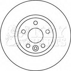 Key Parts KBD4567 - Тормозной диск autodnr.net