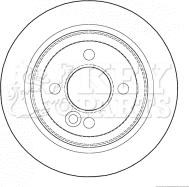 Key Parts KBD4627 - Гальмівний диск autocars.com.ua