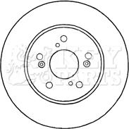 Key Parts KBD4639 - Тормозной диск autodnr.net