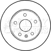 Key Parts KBD4641 - Гальмівний диск autocars.com.ua