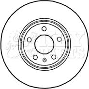 Key Parts KBD4689 - Гальмівний диск autocars.com.ua