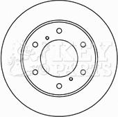 Key Parts KBD4692 - Гальмівний диск autocars.com.ua