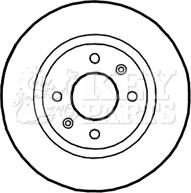 Key Parts KBD4701 - Гальмівний диск autocars.com.ua