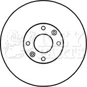 Key Parts KBD4717 - Гальмівний диск autocars.com.ua