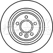 Key Parts KBD4730 - Гальмівний диск autocars.com.ua