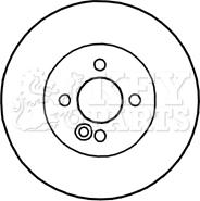 Key Parts KBD4732 - Гальмівний диск autocars.com.ua