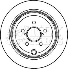 Key Parts KBD4756 - Гальмівний диск autocars.com.ua