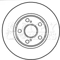 Key Parts KBD4776 - Гальмівний диск autocars.com.ua