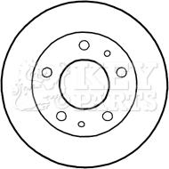 Key Parts KBD4801 - Гальмівний диск autocars.com.ua