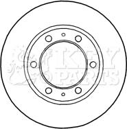 Key Parts KBD4815 - Гальмівний диск autocars.com.ua