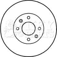 Key Parts KBD4818 - Гальмівний диск autocars.com.ua