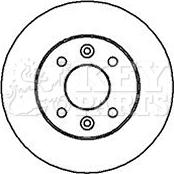 Key Parts KBD4841 - Гальмівний диск autocars.com.ua