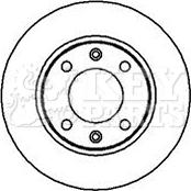 Key Parts KBD4979 - Гальмівний диск autocars.com.ua