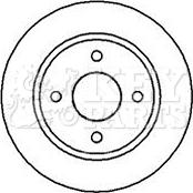 Key Parts KBD5013 - Гальмівний диск autocars.com.ua