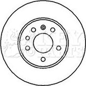 Key Parts KBD5084 - Гальмівний диск autocars.com.ua