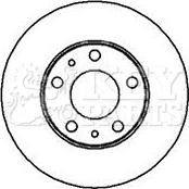 Key Parts KBD5094 - Гальмівний диск autocars.com.ua