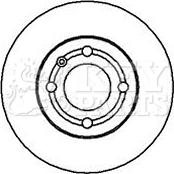 Key Parts KBD5109 - Гальмівний диск autocars.com.ua