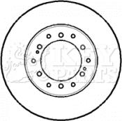 Key Parts KBD5111 - Гальмівний диск autocars.com.ua