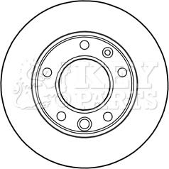 Key Parts KBD5134 - Гальмівний диск autocars.com.ua