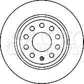 Key Parts KBD5167 - Гальмівний диск autocars.com.ua