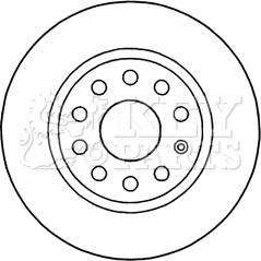 Key Parts KBD5200 - Гальмівний диск autocars.com.ua