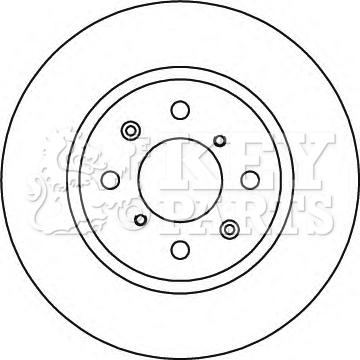 Key Parts KBD5217 - Гальмівний диск autocars.com.ua