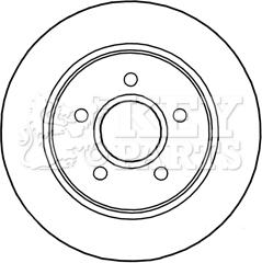 Key Parts KBD5241 - Гальмівний диск autocars.com.ua