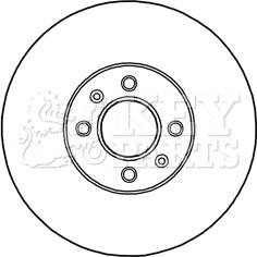 Key Parts KBD5243 - Гальмівний диск autocars.com.ua