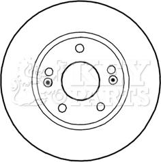 Key Parts KBD5270 - Гальмівний диск autocars.com.ua