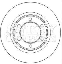 Key Parts KBD5289 - Гальмівний диск autocars.com.ua