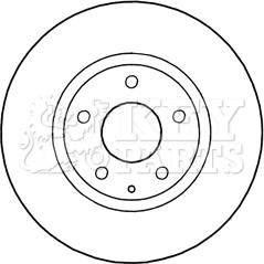 Key Parts KBD5302 - Гальмівний диск autocars.com.ua