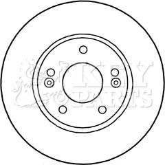 Key Parts KBD5313 - Гальмівний диск autocars.com.ua