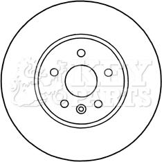 Key Parts KBD5314 - Гальмівний диск autocars.com.ua