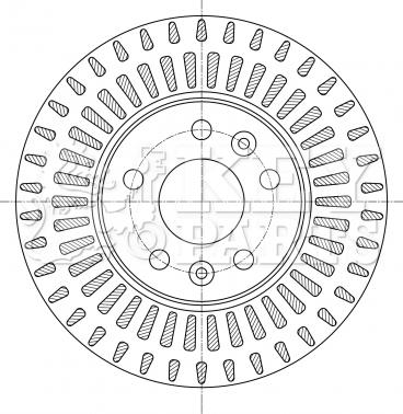 Key Parts KBD5391 - Гальмівний диск autocars.com.ua