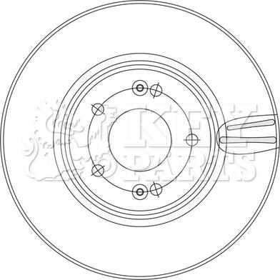 Key Parts KBD5563 - Гальмівний диск autocars.com.ua