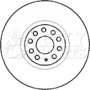 Key Parts KBD5755S - Гальмівний диск autocars.com.ua