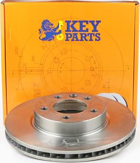 Key Parts KBD5757S - Гальмівний диск autocars.com.ua