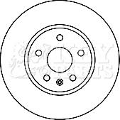 Key Parts KBD5894S - Гальмівний диск autocars.com.ua