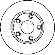 Key Parts KBD5909S - Гальмівний диск autocars.com.ua