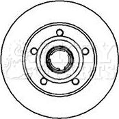 Key Parts KBD5937S - Гальмівний диск autocars.com.ua