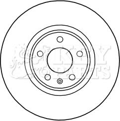 Key Parts KBD5990S - Гальмівний диск autocars.com.ua