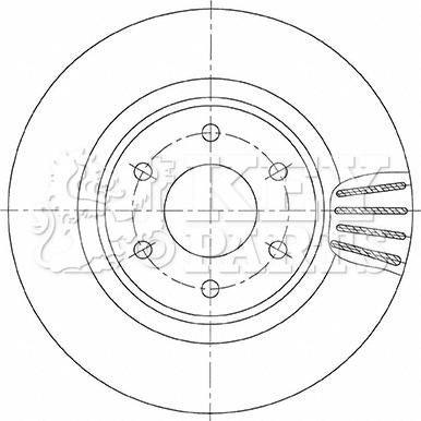 Key Parts KBD6146S - Гальмівний диск autocars.com.ua