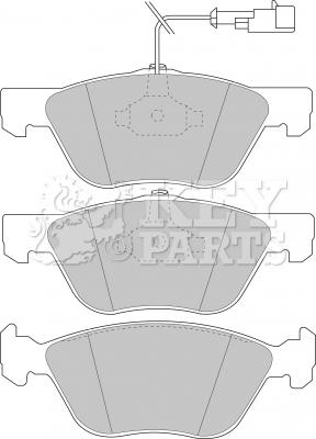 Key Parts KBP1396 - Гальмівні колодки, дискові гальма autocars.com.ua