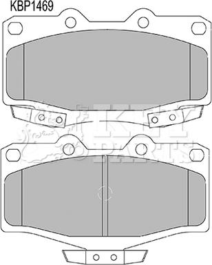 Key Parts KBP1469 - Гальмівні колодки, дискові гальма autocars.com.ua