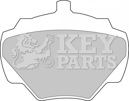 Key Parts KBP1528 - Гальмівні колодки, дискові гальма autocars.com.ua